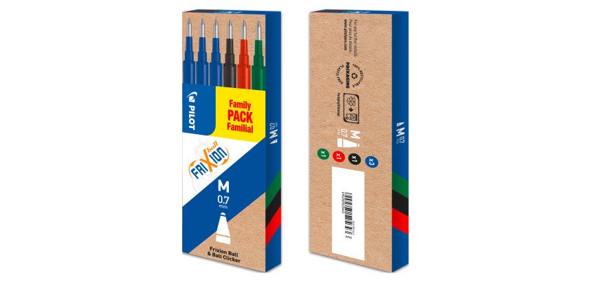 Refill Pilot Frixion 0.35 mm assortiti 6 unità