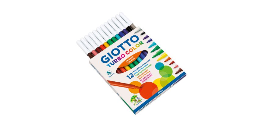 Pennarelli GIOTTO Turbo Color assortiti 12 pezzi