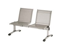 Panca in metallo 2 posti UNISIT Plexus PS2P grigio