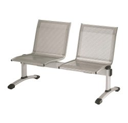 Panca in metallo 2 posti UNISIT Plexus PS2P grigio