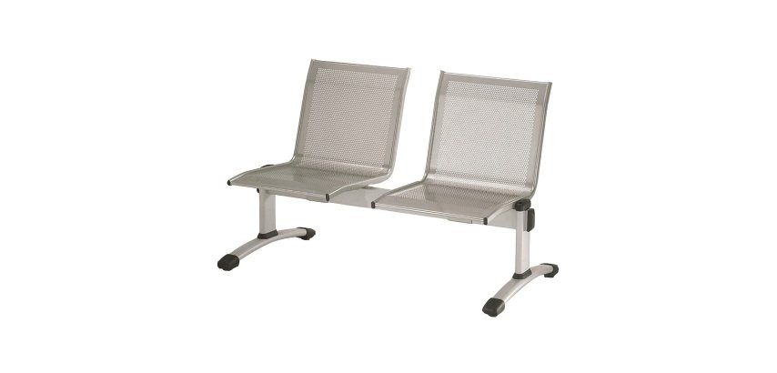 Panca in metallo 2 posti UNISIT Plexus PS2P grigio