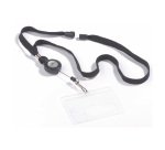 Durable Cordoncino In Tessuto 1X44 Con Chiocciola Yo-Yo E Moschettone Nero 10 Unità