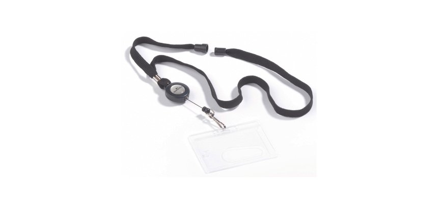 Durable Cordoncino In Tessuto 1X44 Con Chiocciola Yo-Yo E Moschettone Nero 10 Unità