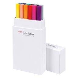 Tombow Brush Pens Primary Colours Pack 12