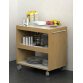 Carrello su ruote Artexport 2851 Bianco, noce chiaro 700 x 438 x 730 mm