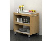 Carrello su ruote Artexport 2851 Bianco, noce chiaro 700 x 438 x 730 mm