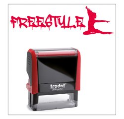Timbro Trodat Printy 4912 "Freestyle" rosso