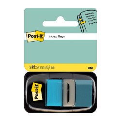 Index Post-it Medio Turchese senza rigatura non perforato 25,4 x 43,2 mm 2,54 x 4,32 cm 70 g/m² 50 segnapagina