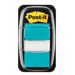 Index Post-it Medio Turchese senza rigatura non perforato 25,4 x 43,2 mm 2,54 x 4,32 cm 70 g/m² 50 segnapagina