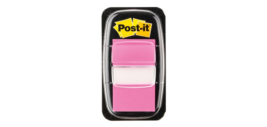 Index Post-it Medio Rosa senza rigatura non perforato 25,4 x 43,2 mm 2,54 x 4,32 cm 70 g/m² 50 segnapagina