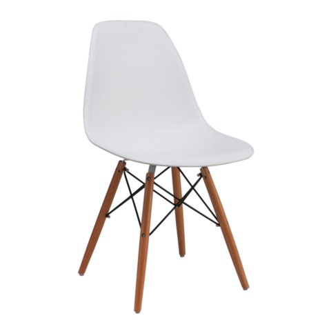Sedia per visitatore Cloe bianco