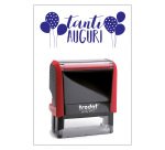 Timbro Trodat Printy 4912 "Tanti Auguri" rosso