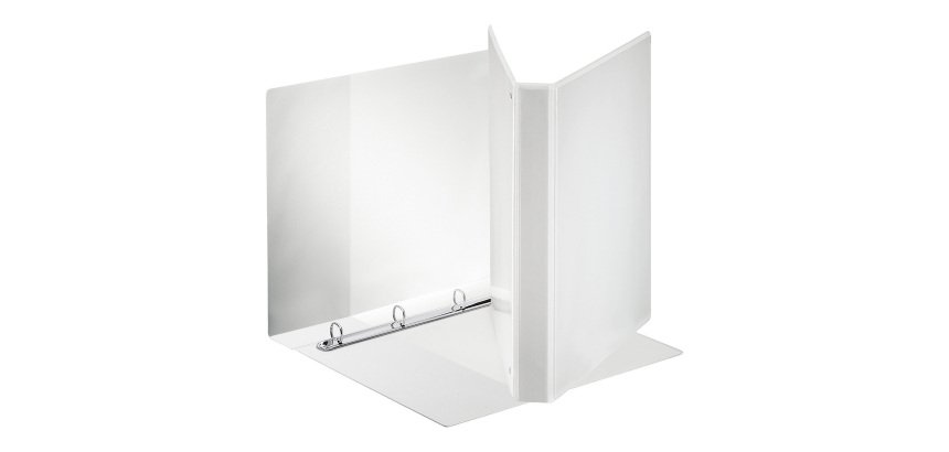 Raccoglitore ad anelli Esselte 4 anelli pp eco-compatibile A4 bianco