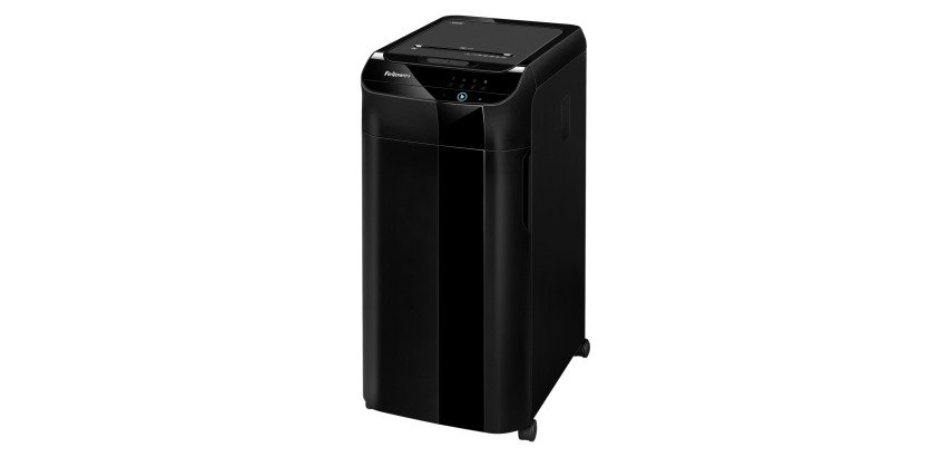 Distruggidocumenti Fellowes Automax 550C, taglio a frammento, 550 fogli, nero