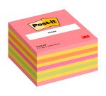 Post-it Sticky Notes Cube 76 x 76 mm Pink and Yellow Mix 450 sheets