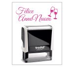 Timbro Trodat Printy 4912 "Felice Anno Nuovo" bianco
