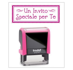 Timbro Trodat Printy 4912 "Invito per te" fucsia