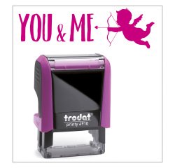 Timbro Trodat Printy 4910 "You & Me" viola