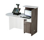 Bancone accoglienza compatto posizionamento a destra o sinistra l 142,5 x 83 x 117 cm