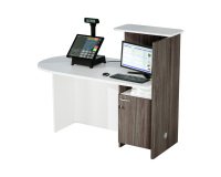 Bancone accoglienza compatto posizionamento a destra o sinistra l 142,5 x 83 x 117 cm