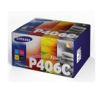 Samsung Original Toner Cartridge CLT-P406C Black, Cyan, Magenta, Yellow Pack of 4