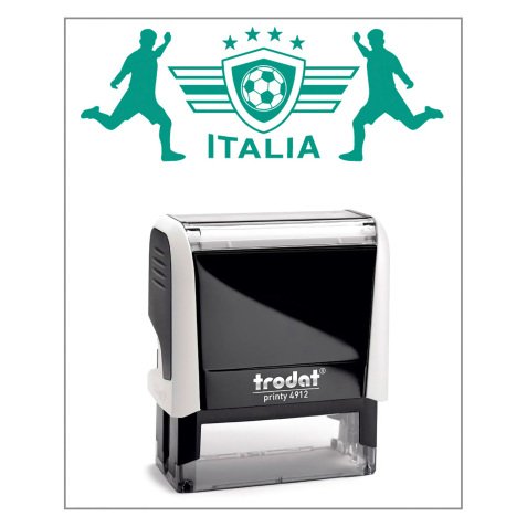 Timbro Trodat Printy 4912 "Calcio italia" bianco