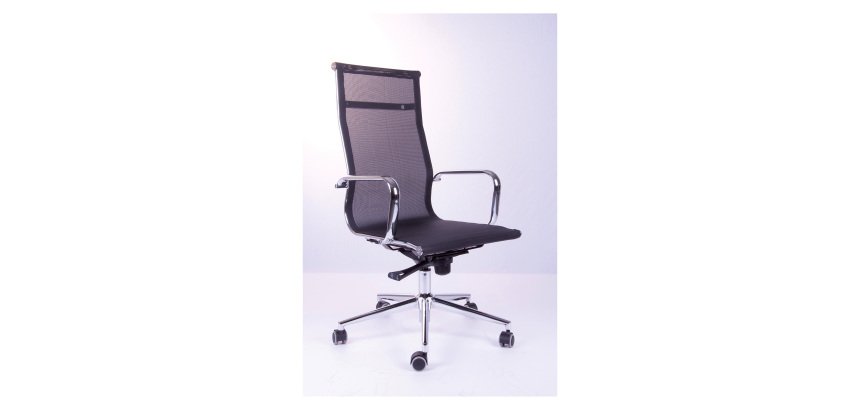 WH Star Executive Chair with Black Mesh Backrest