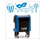 Timbro Trodat Printy 4910 "Simboli carnevale" blu