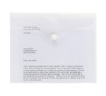 Buste con bottone A5 trasparente polipropilene 5 unità