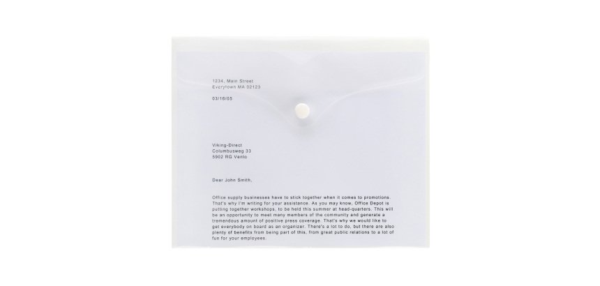 Buste con bottone A5 trasparente polipropilene 5 unità