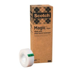 Nastri adesivi Scotch Magic 900 Recycled 19 mm x 33 m trasparente 9 rotoli