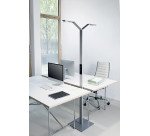 Lampada LUCTRA Floor Twin Linear 9237 argento