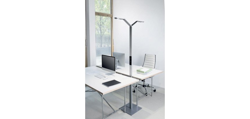 Lampada LUCTRA Floor Twin Linear 9237 argento