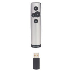 Kensington PowerPointer Wireless Presenter K75241EU Virtual Pointer and Cursor Control Up to 15 m USB-A Receiver Silver