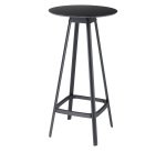 Tavolo alto tondo colore nero Tampa Unisit