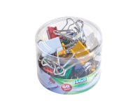 Lebez folback double clips assorted colours 566 60 Pieces