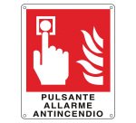 Cartelli Segnalatori Pulsante allarme antincendio 12 x 14,5 cm