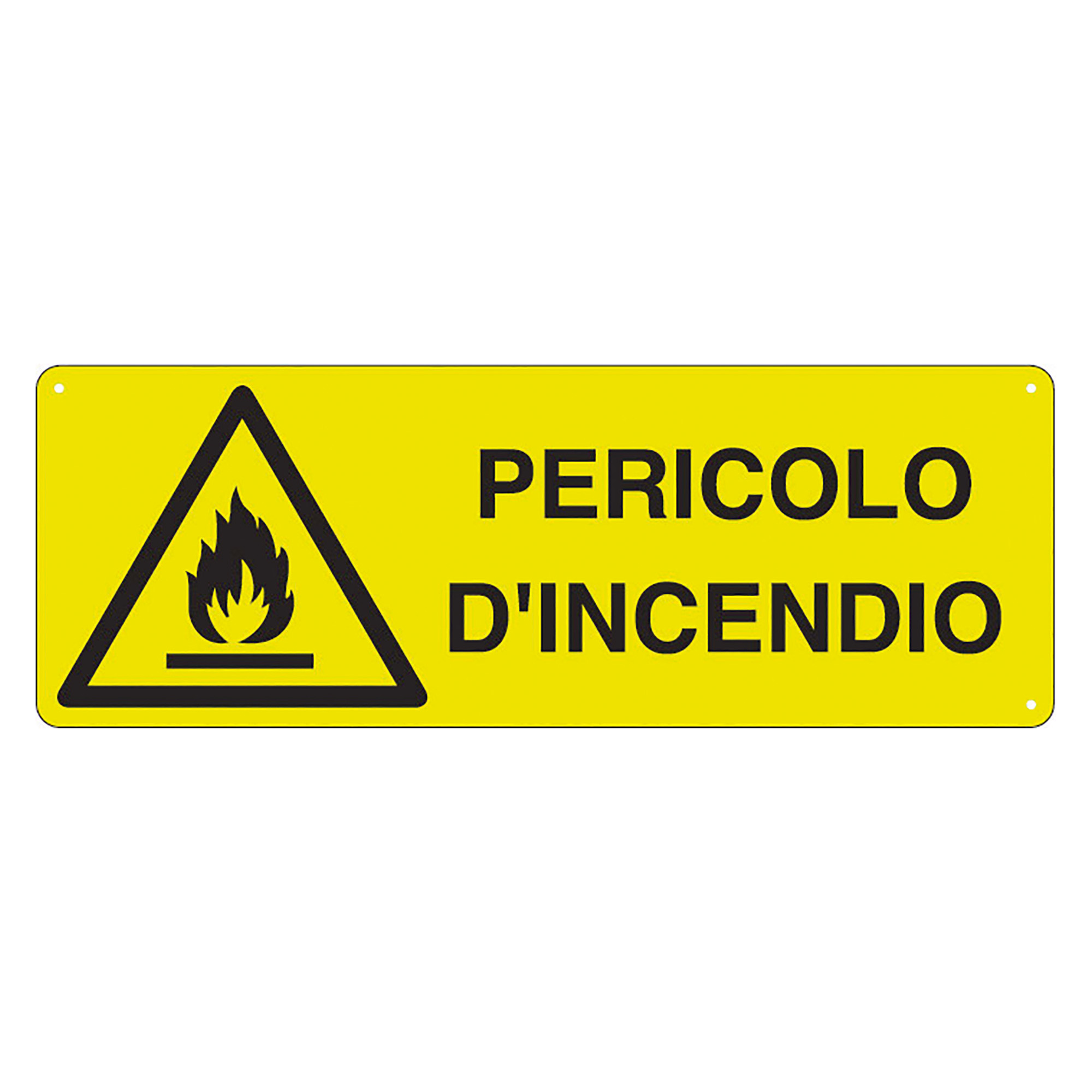 Cartelli Segnalatori Pericolo di incendio 35 x 12,5 cm su