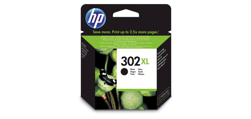 Cartuccia inchiostro HP originale 302XL nero F6U68AE