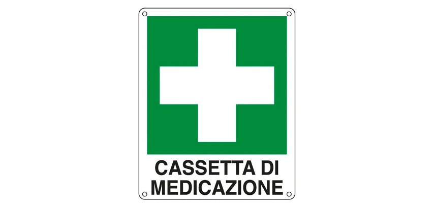 Cartelli Segnalatori Cassetta di medicazione 12 x 14,5 cm