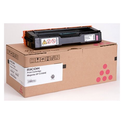 Ricoh SPC310 Original Toner Cartridge 406480 Cyan