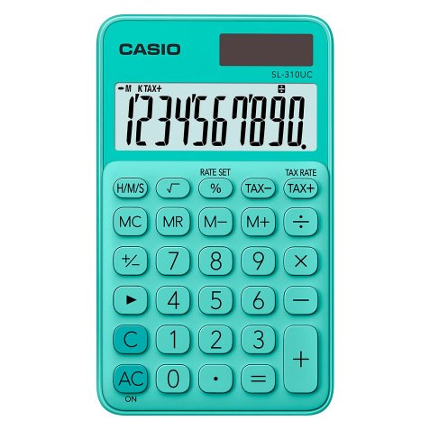 Calcolatrice tascabile Casio SL-310UC 10 cifre verde