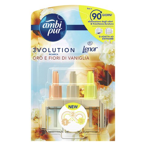 Ricarica liquida Ambi Pur 3Volution Oro e vaniglia 20 ml