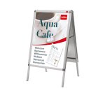 Cornice a scatto cavalletto Nobo Outside Premium Plus A2 Argento 475 x 70 x 890 mm