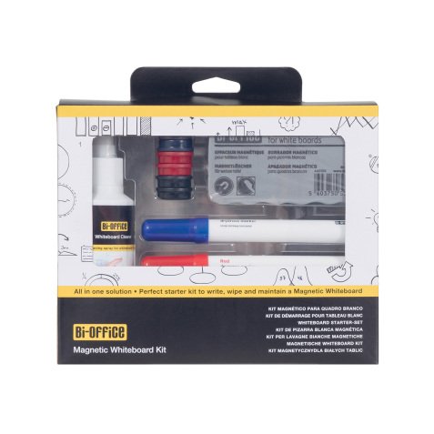 Kit 4 accessori lavagne magnetiche Bi-Silque