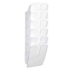 Espositore da parete DURABLE FLEXIPLUS 6 scomparti trasparente 24.7 x 10 x 74.5 cm