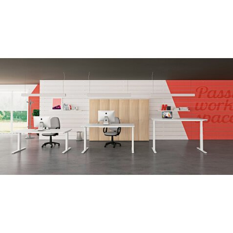 Scrivania ribaltabile S0220YBI Bianco 1.600 x 800 x 800 mm