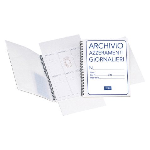 Cartella per archivio azzeramenti giornalieri Semper Bianco 30 x 23 cm