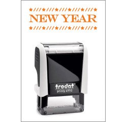 Timbro Trodat Printy 4910 "New Year" bianco