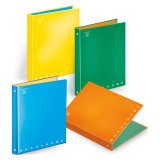 Raccoglitori ad anelli Pigna 4 anelli A4 assortiti 5 unità